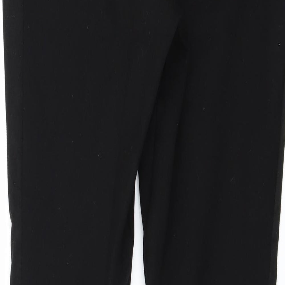 Womens UK Size 10 Topshop Regular Fit  Black Trousers