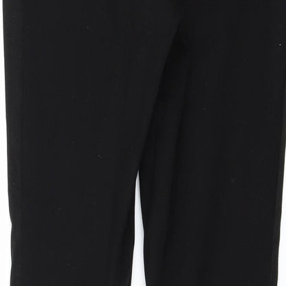 Womens UK Size 10 Topshop Regular Fit  Black Trousers