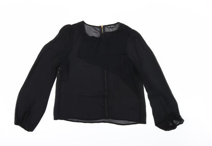 Miss Selfridge Womens Black   Tunic Blouse Size 10