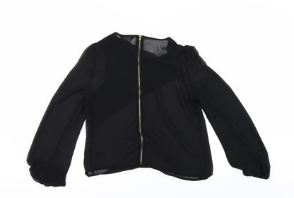 Miss Selfridge Womens Black   Tunic Blouse Size 10