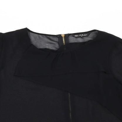 Miss Selfridge Womens Black   Tunic Blouse Size 10