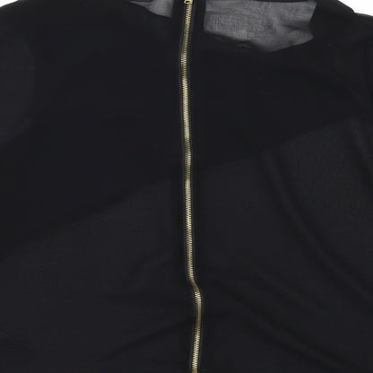 Miss Selfridge Womens Black   Tunic Blouse Size 10