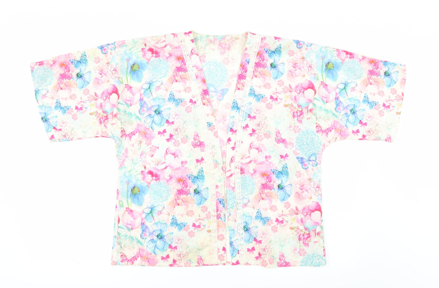 Matalan Girls Multicoloured Floral  Kimono Blouse Size 12 Years