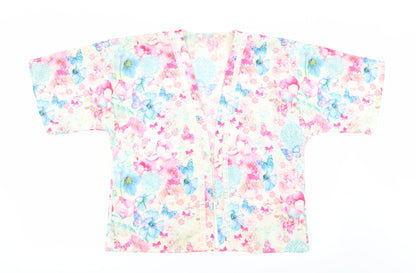 Matalan Girls Multicoloured Floral  Kimono Blouse Size 12 Years