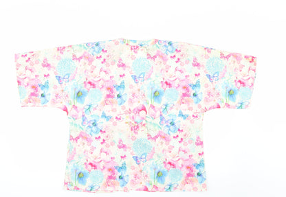 Matalan Girls Multicoloured Floral  Kimono Blouse Size 12 Years
