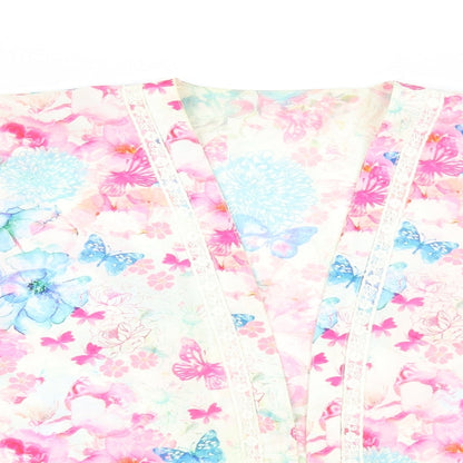 Matalan Girls Multicoloured Floral  Kimono Blouse Size 12 Years