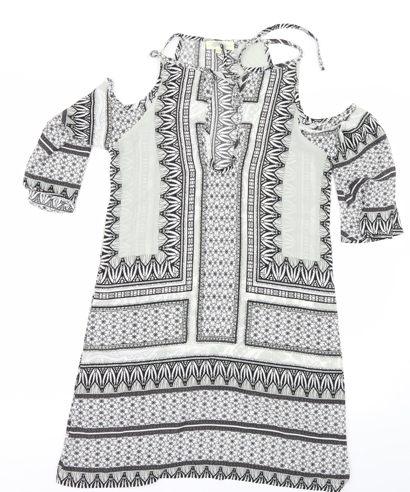 Love & Other Things Womens Multicoloured Geometric  A-Line  Size XS