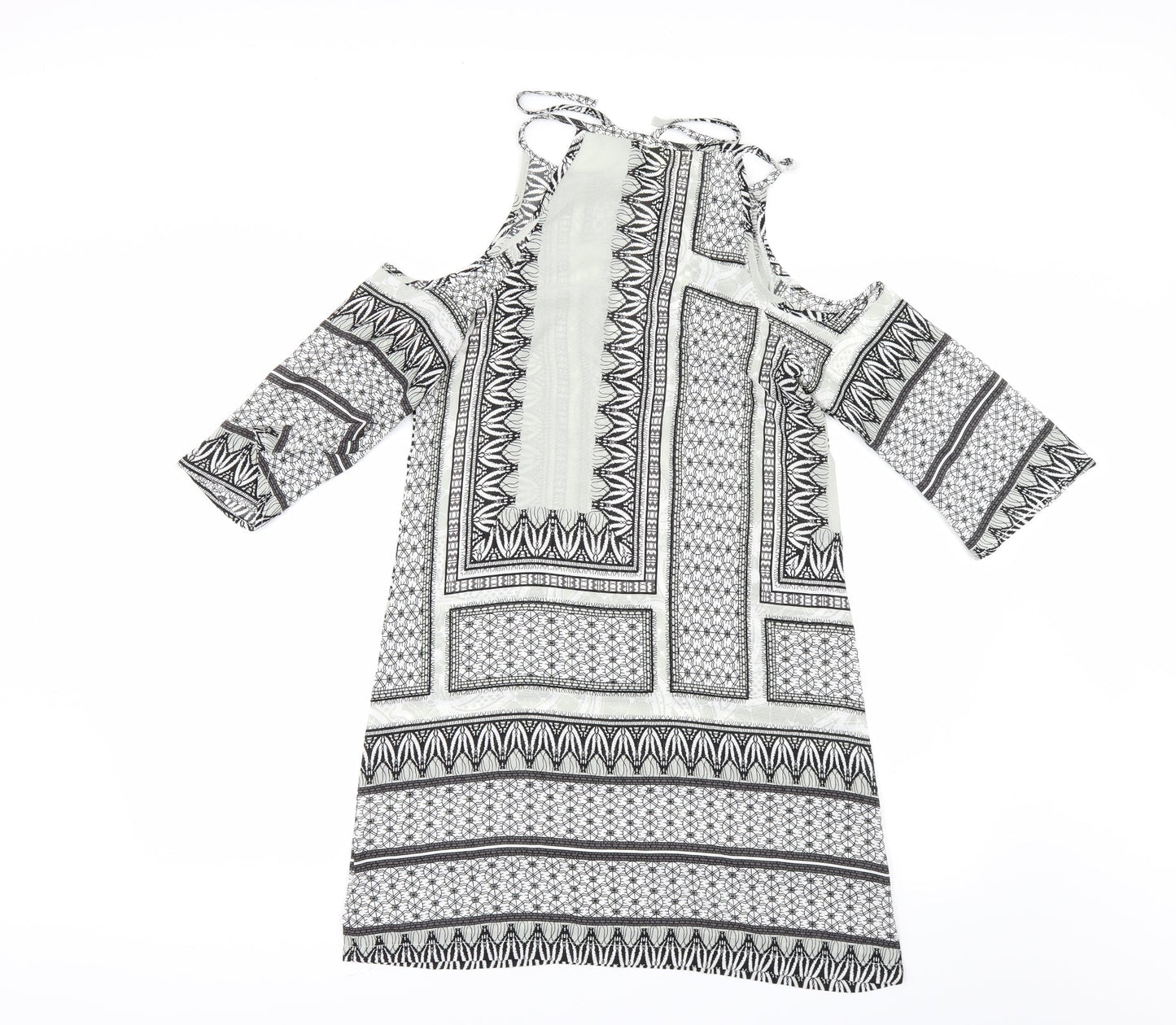 Love & Other Things Womens Multicoloured Geometric  A-Line  Size XS
