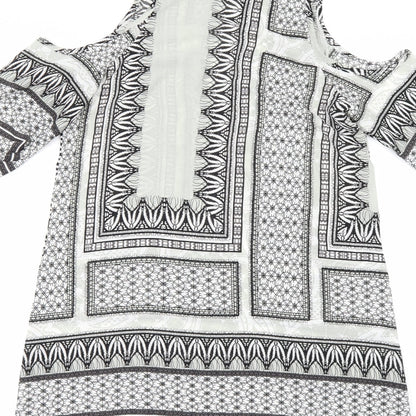 Love & Other Things Womens Multicoloured Geometric  A-Line  Size XS