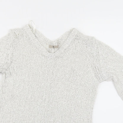 TU Womens White   Pullover Jumper Size 12