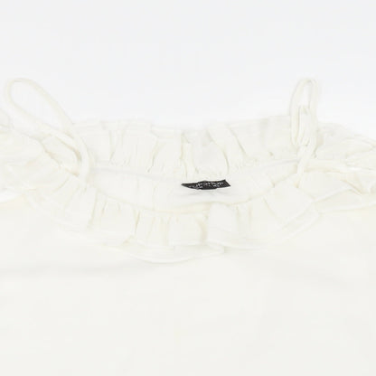 Womens UK Size 12 Topshop White Tunic Blouse