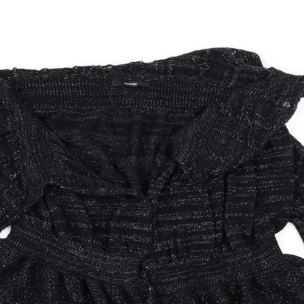 George Womens Black   Cardigan Jumper Size 8