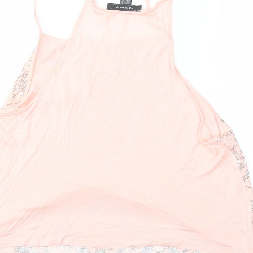 Primark Womens Pink Floral  Basic Blouse Size 16