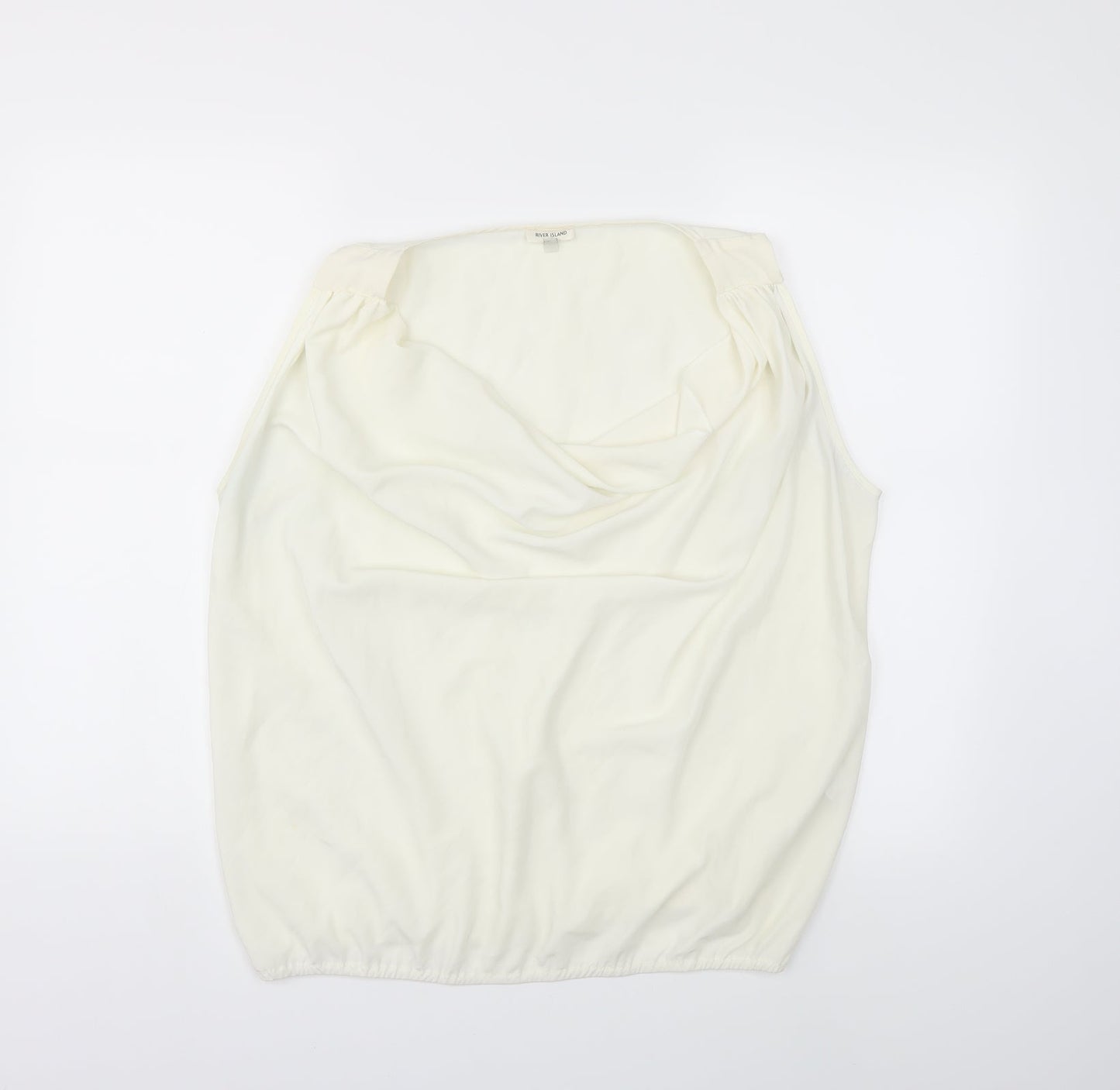 Womens UK Size 16 River Island Ivory Basic Blouse