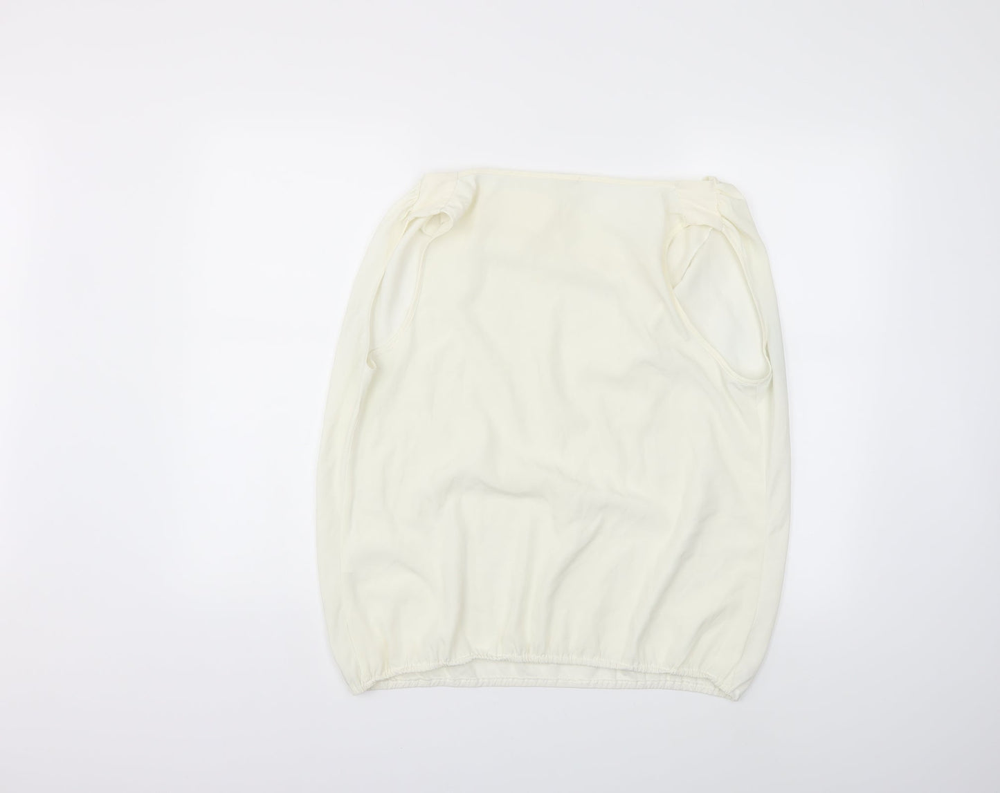 Womens UK Size 16 River Island Ivory Basic Blouse