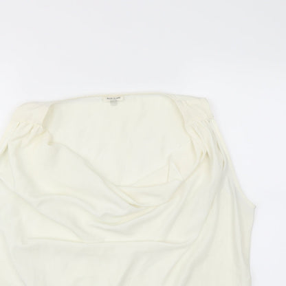 Womens UK Size 16 River Island Ivory Basic Blouse