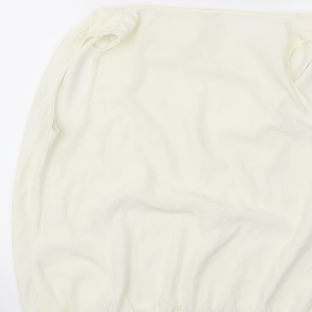 Womens UK Size 16 River Island Ivory Basic Blouse