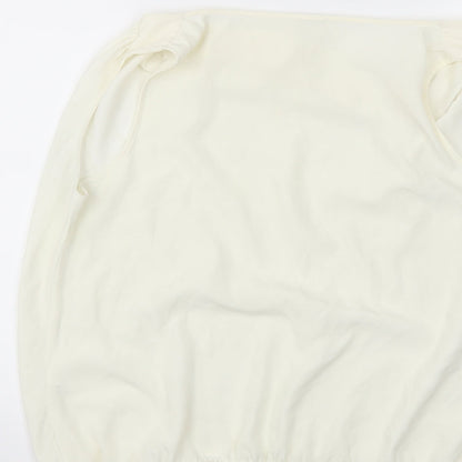 Womens UK Size 16 River Island Ivory Basic Blouse