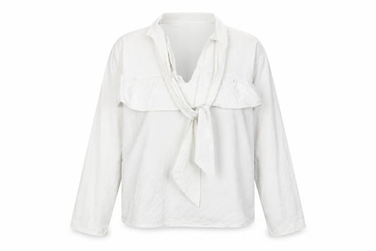 Womens UK Size XL Boohoo White Basic Blouse