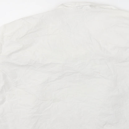 Womens UK Size XL Boohoo White Basic Blouse