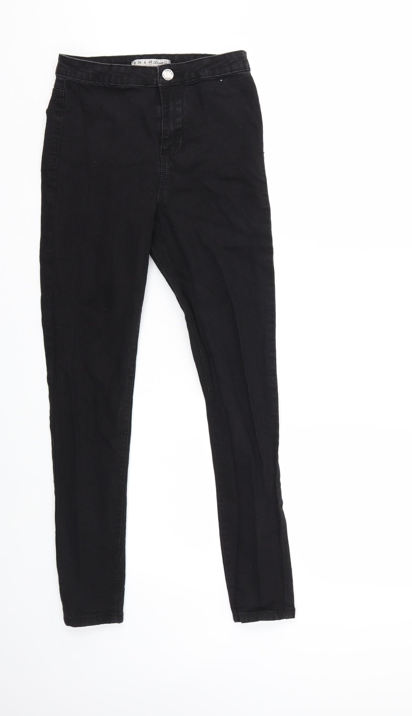 Denim & Co. Womens Black  Denim Skinny Jeans Size 8 L26 in