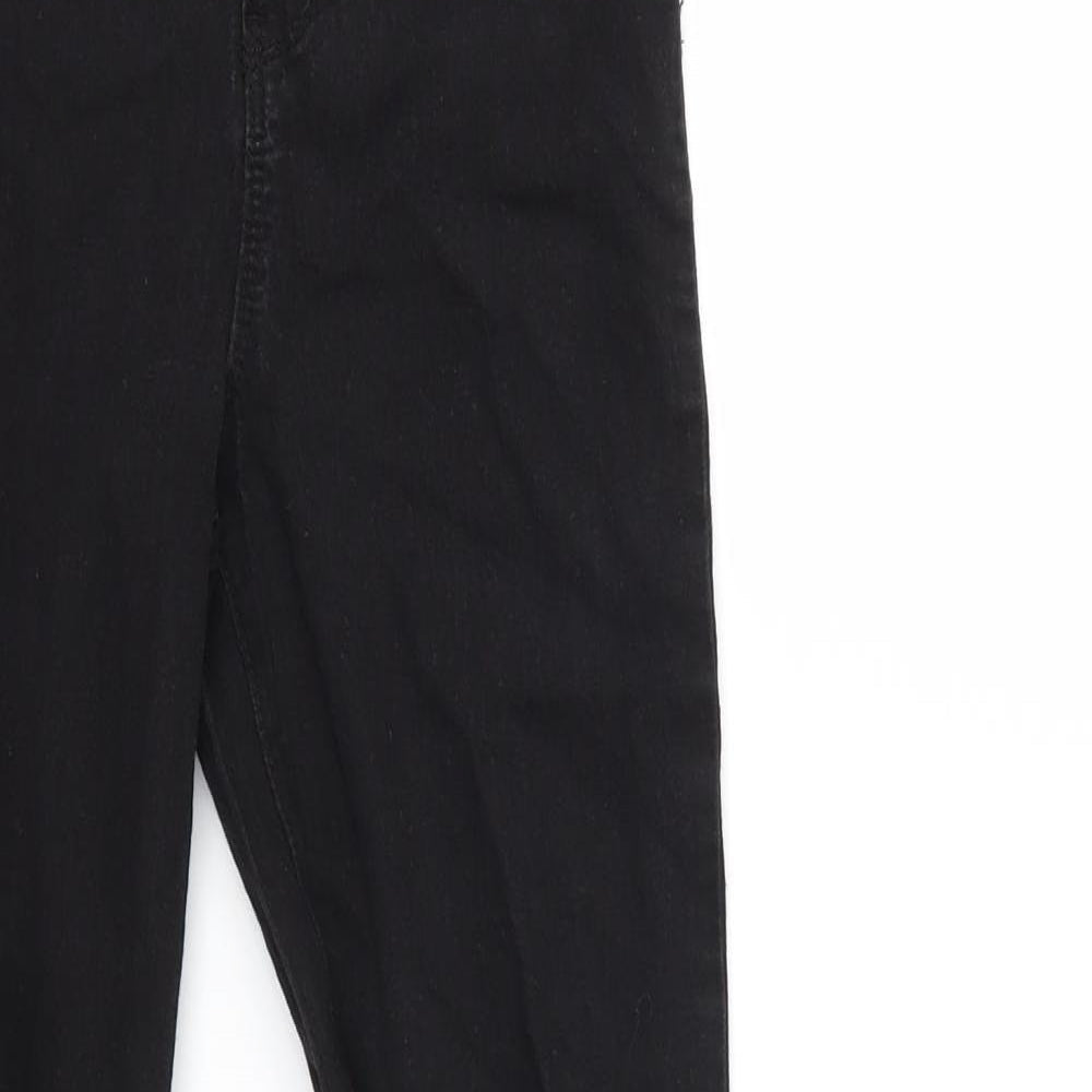 Denim & Co. Womens Black  Denim Skinny Jeans Size 8 L26 in