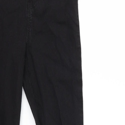 Denim & Co. Womens Black  Denim Skinny Jeans Size 8 L26 in