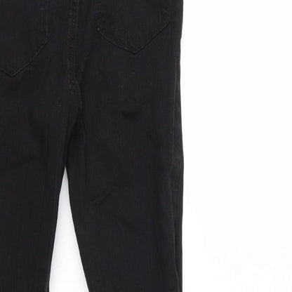 Denim & Co. Womens Black  Denim Skinny Jeans Size 8 L26 in