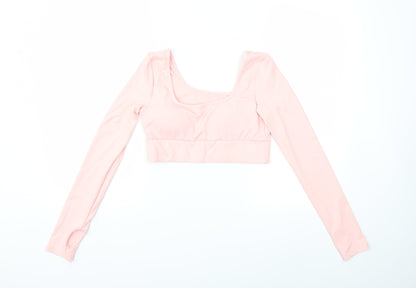 Womens UK Size M Preworn Pink Basic T-Shirt