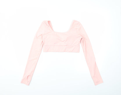Womens UK Size M Preworn Pink Basic T-Shirt