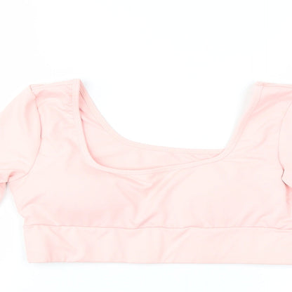Womens UK Size M Preworn Pink Basic T-Shirt