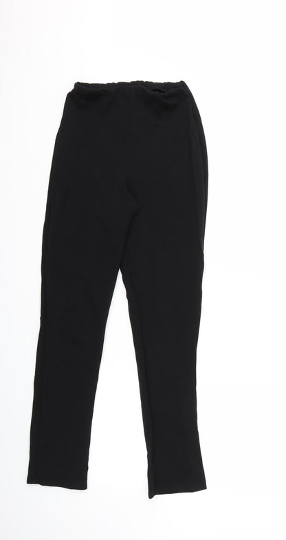 Womens UK Size 10 PRETTYLITTLETHING Regular Fit  Black Trousers