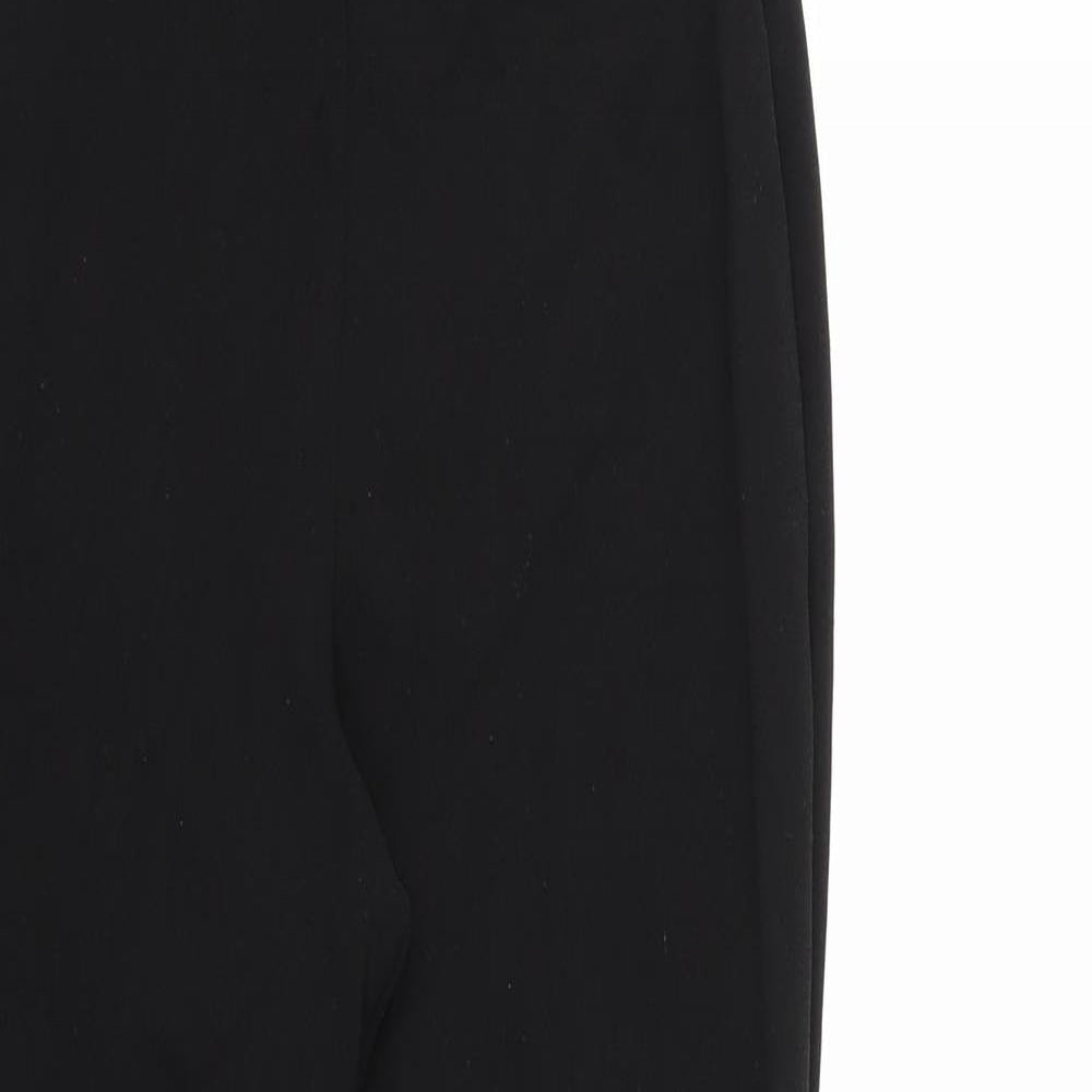 Womens UK Size 10 PRETTYLITTLETHING Regular Fit  Black Trousers