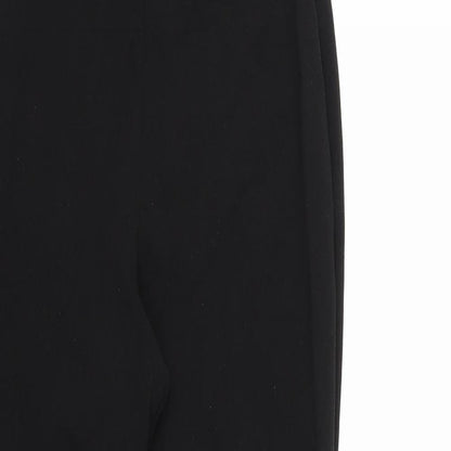 Womens UK Size 10 PRETTYLITTLETHING Regular Fit  Black Trousers