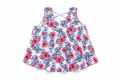 Primark Girls Pink Floral  Basic T-Shirt Size 11-12 Years