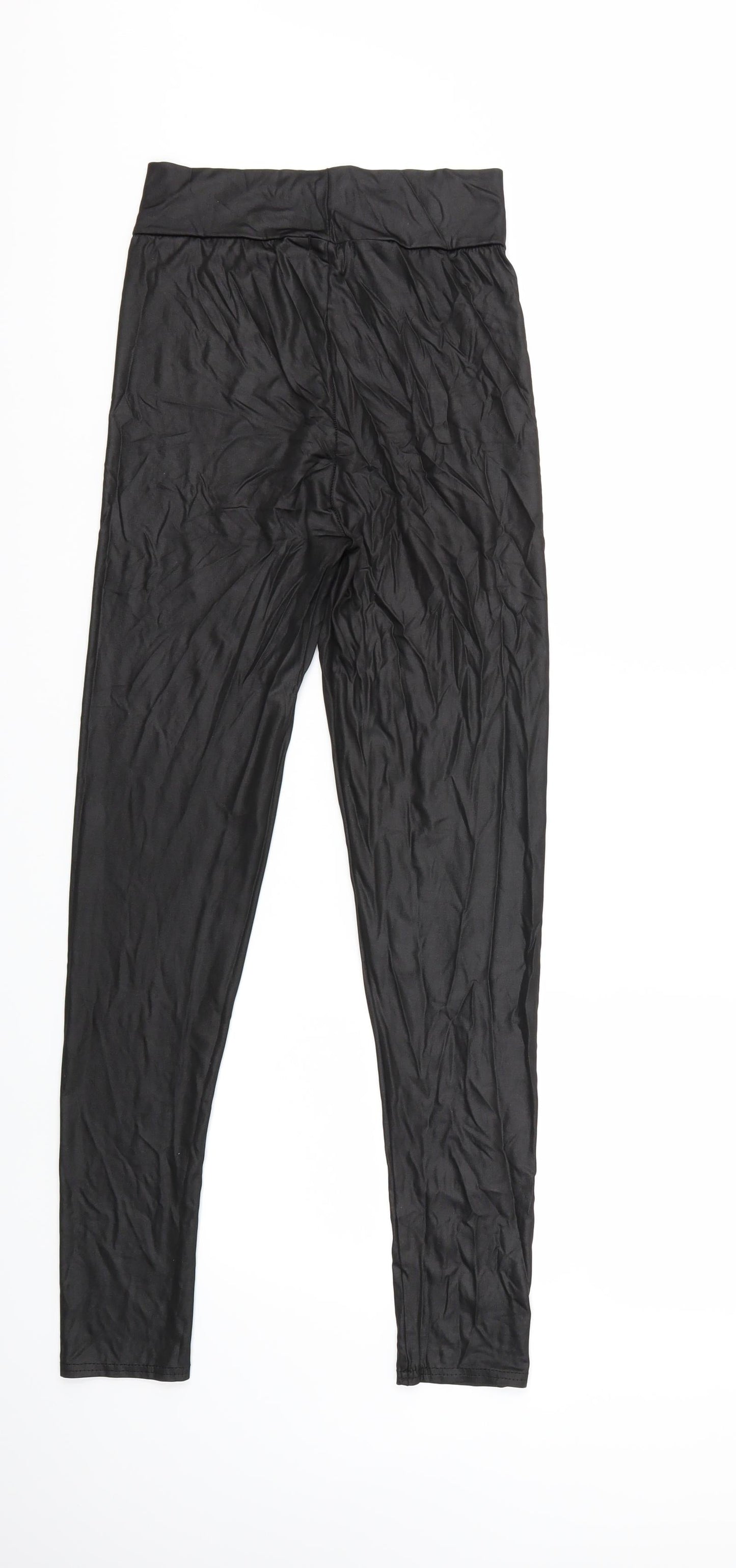 Womens UK Size 12 PRETTYLITTLETHING  Capri Black Leggings