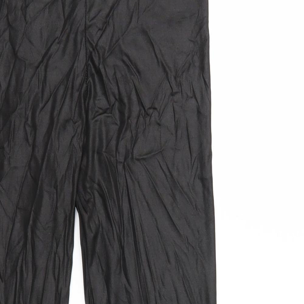 Womens UK Size 12 PRETTYLITTLETHING  Capri Black Leggings