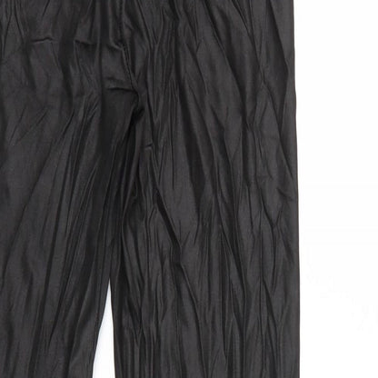 Womens UK Size 12 PRETTYLITTLETHING  Capri Black Leggings