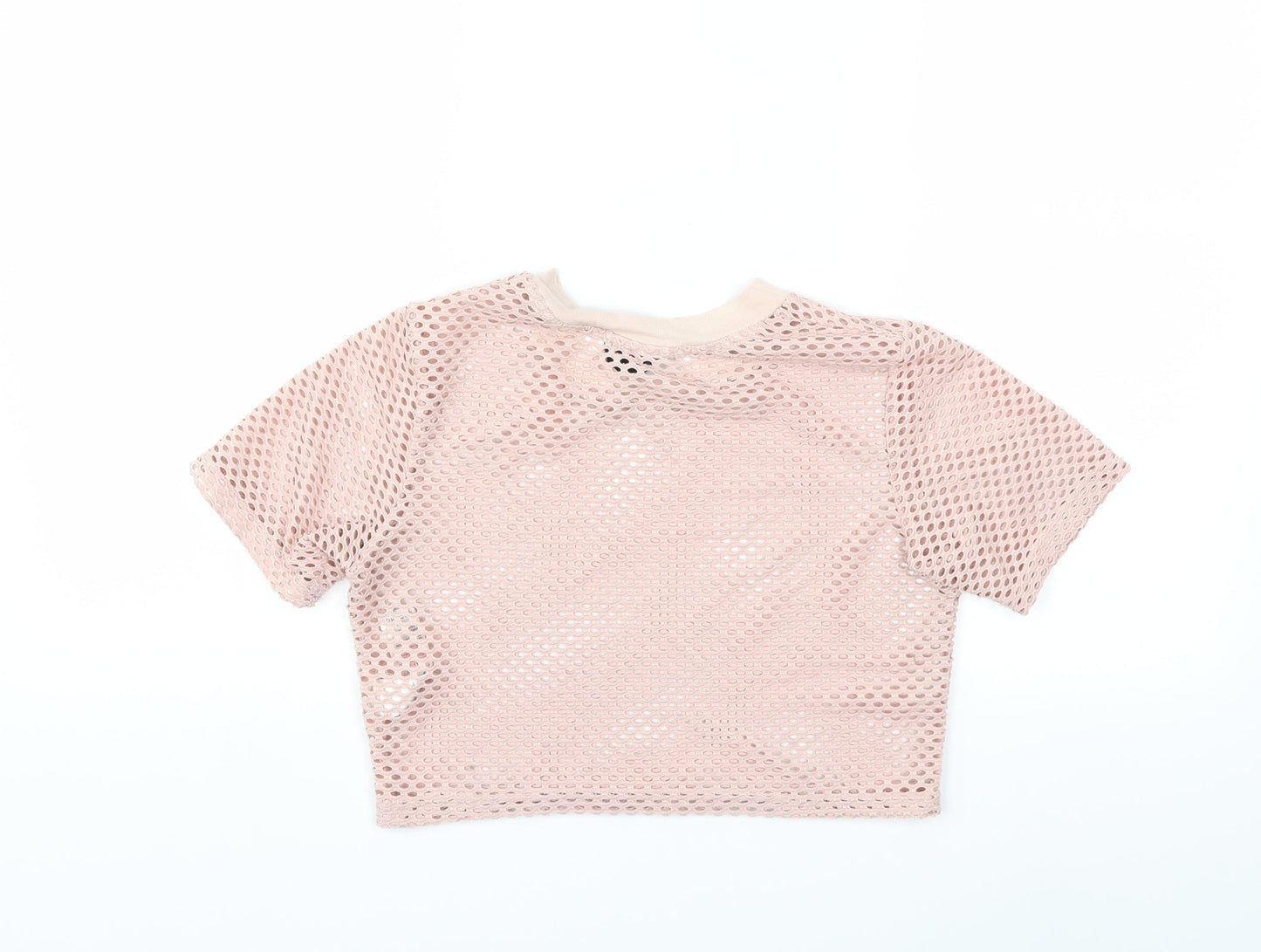 Womens UK Size 8 Topshop Pink Basic T-Shirt