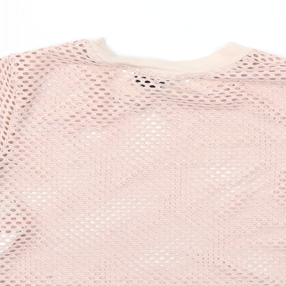 Womens UK Size 8 Topshop Pink Basic T-Shirt