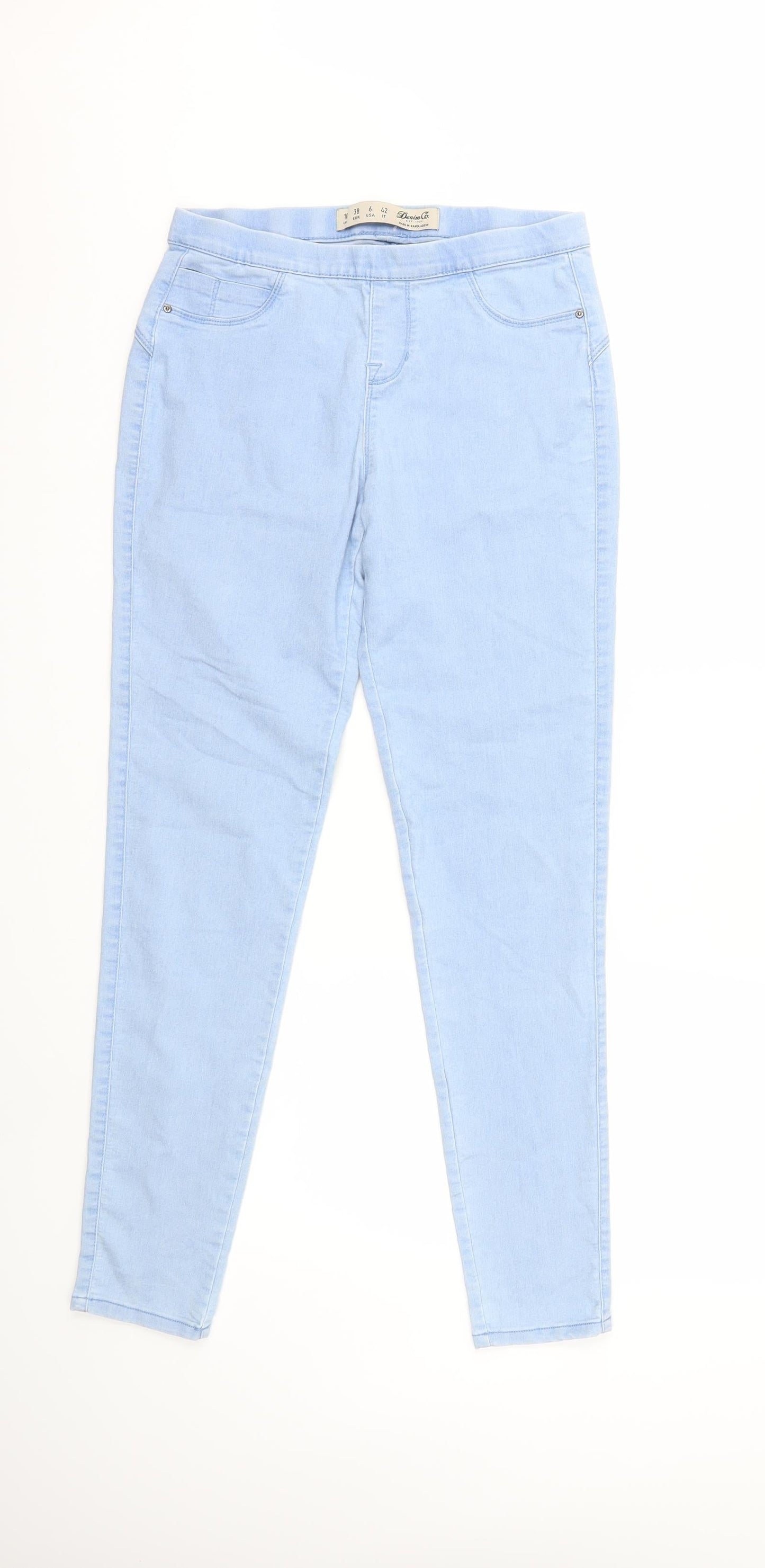 Denim & Co. Womens Blue  Denim Skinny Jeans Size 10 L29 in