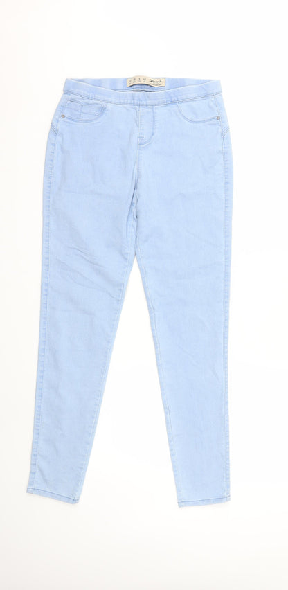 Denim & Co. Womens Blue  Denim Skinny Jeans Size 10 L29 in