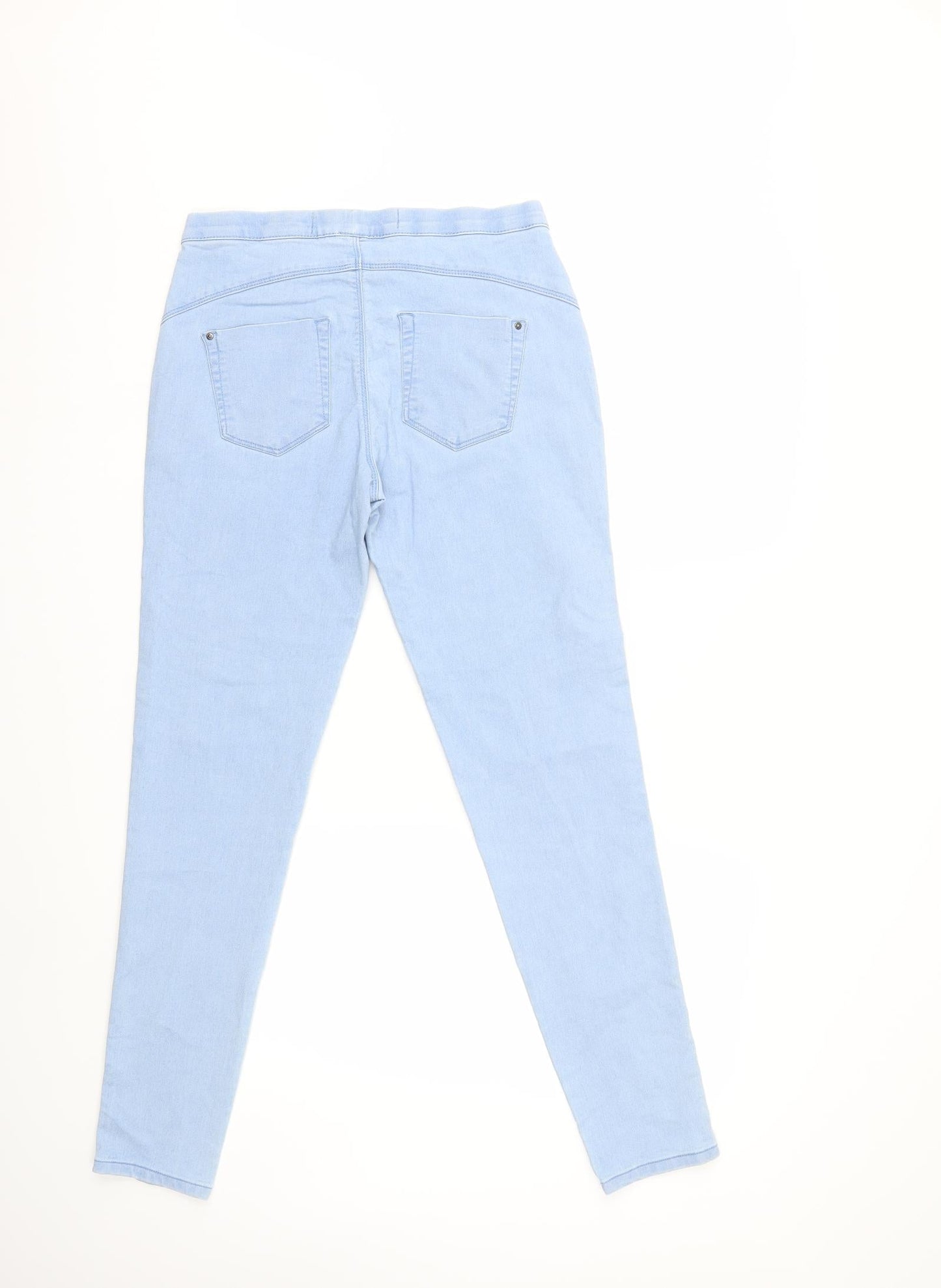 Denim & Co. Womens Blue  Denim Skinny Jeans Size 10 L29 in