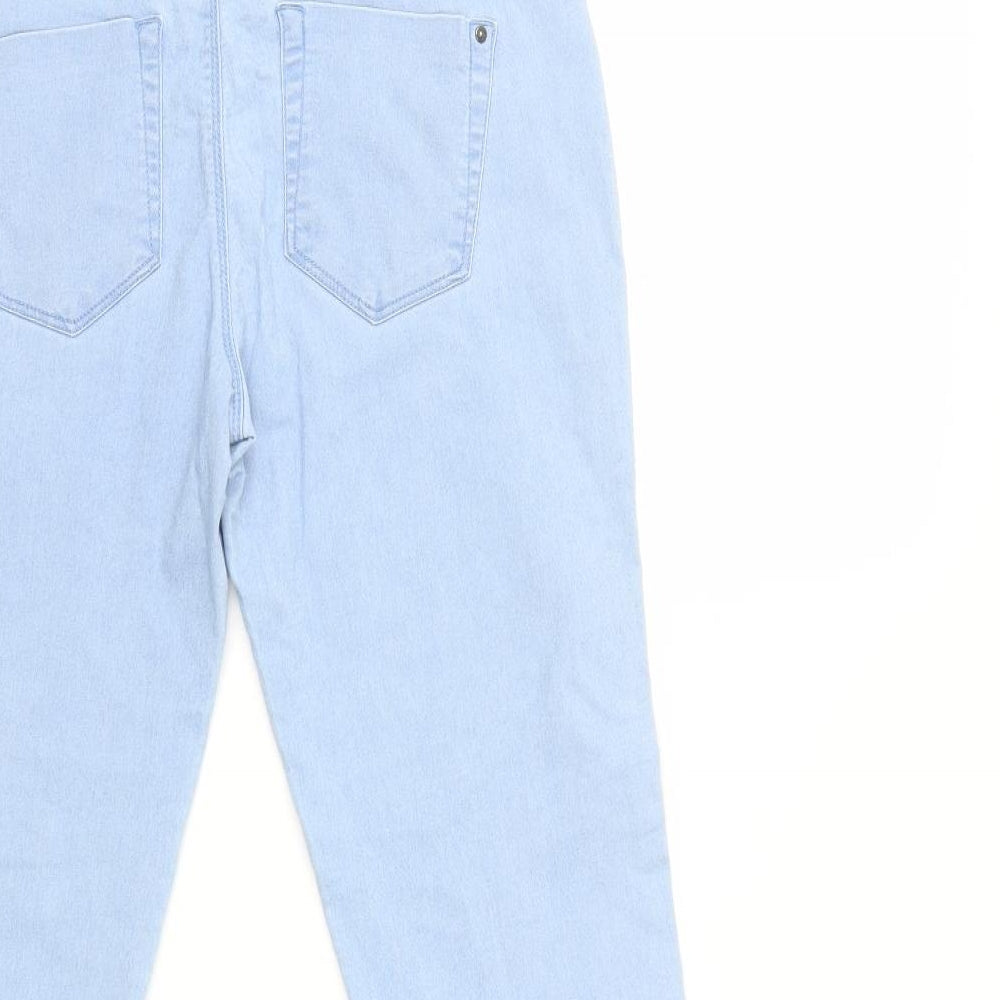 Denim & Co. Womens Blue  Denim Skinny Jeans Size 10 L29 in