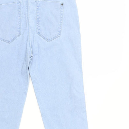 Denim & Co. Womens Blue  Denim Skinny Jeans Size 10 L29 in