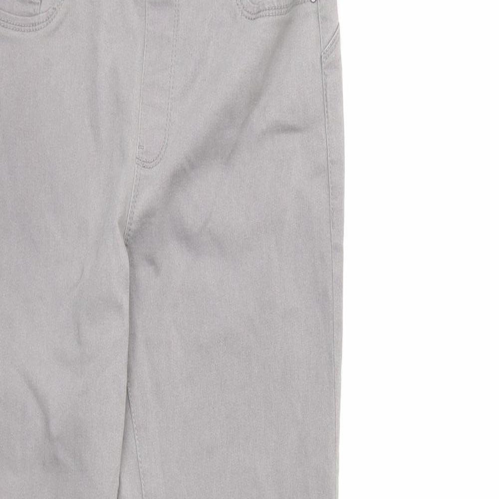 Denim & Co. Womens Green  Denim Skinny Jeans Size 10 L28 in