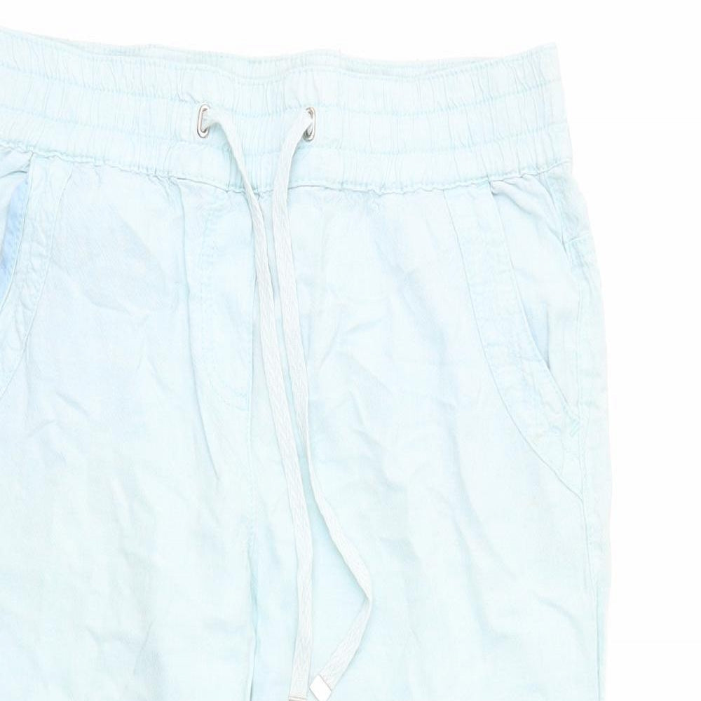George Womens Blue   Cropped Trousers Size 10 L20 in