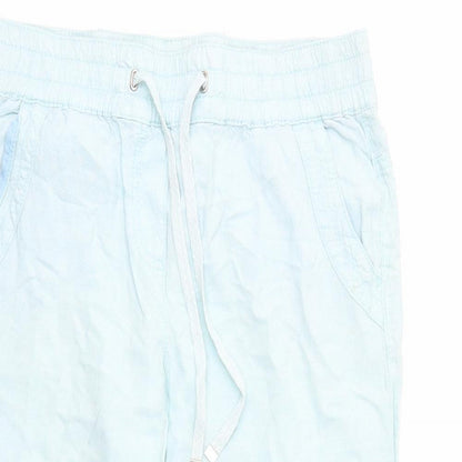 George Womens Blue   Cropped Trousers Size 10 L20 in