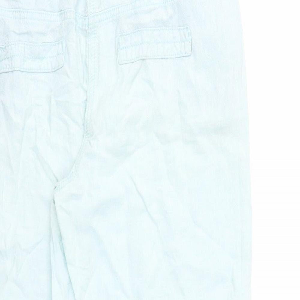 George Womens Blue   Cropped Trousers Size 10 L20 in