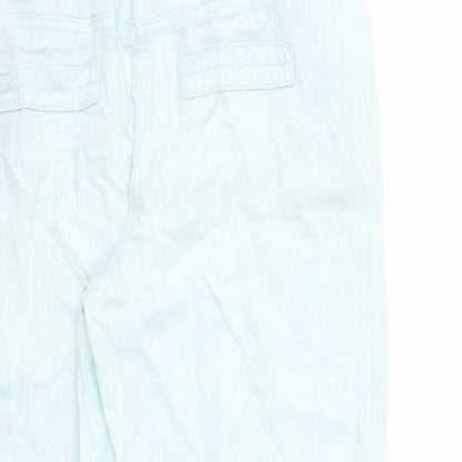 George Womens Blue   Cropped Trousers Size 10 L20 in